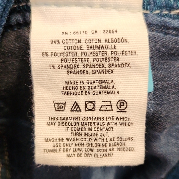 Pilcro Jeans Pants The Letter Press Turquoise Size 26 - Picture 13 of 15